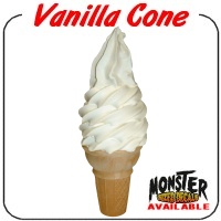 SignMission Waffle Bowls Concession Decal - Soft Serve Ice Cream