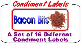 16 Condiment Decals