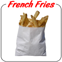 French Fries in a Bag Decal