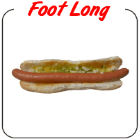 Footlong Hot Dog Decal