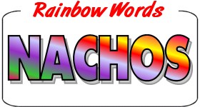 Rainbow Wording Decals