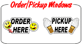 Order - Pickup Window Decals